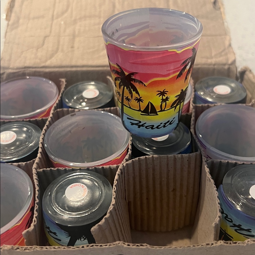 Haiti Sunset Shot Glass Set